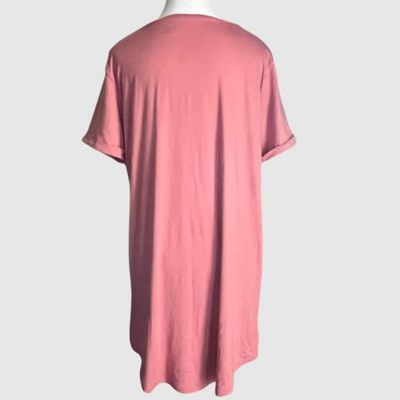 Hello Mello "I Need Coffee" PJ Shirt Dusty Rose Pink, NWOT - Size Medium/Large - Picture 6 of 6